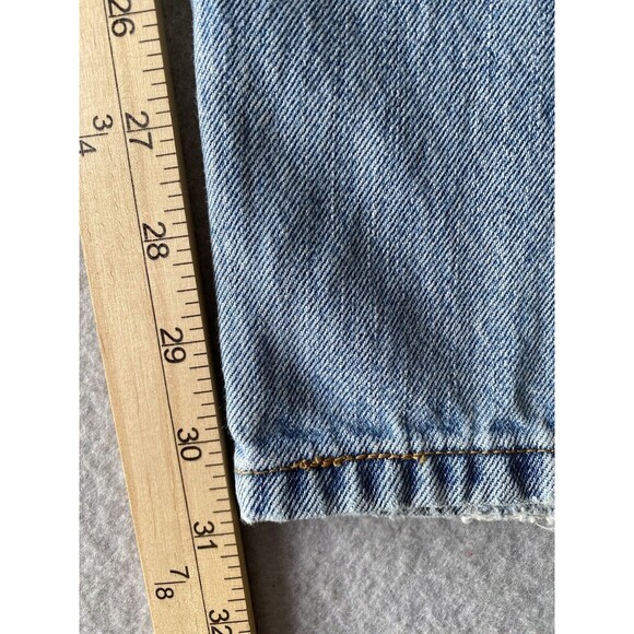 Levi 550 Jeans Mens 34x31 Blue Relaxed Straight Leg Fading Light Tag 35x32 * - Picture 7 of 15